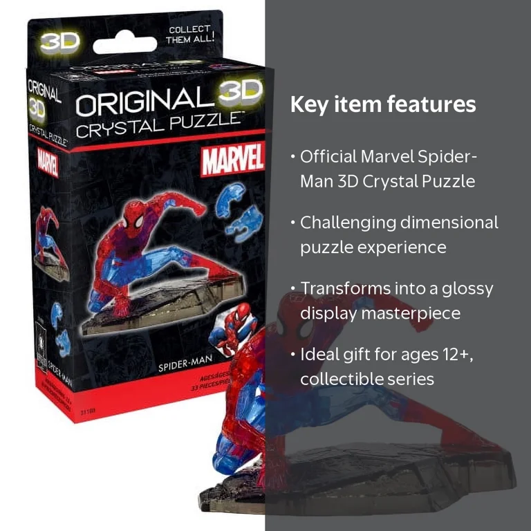 MARVEL -Licensed Std. Crystal Puzzle-Spider Man - Walmart.com