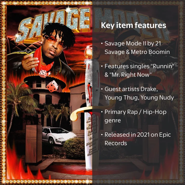 Epic, 21 Savage & Metro Boomin, Savage Mode II, Music