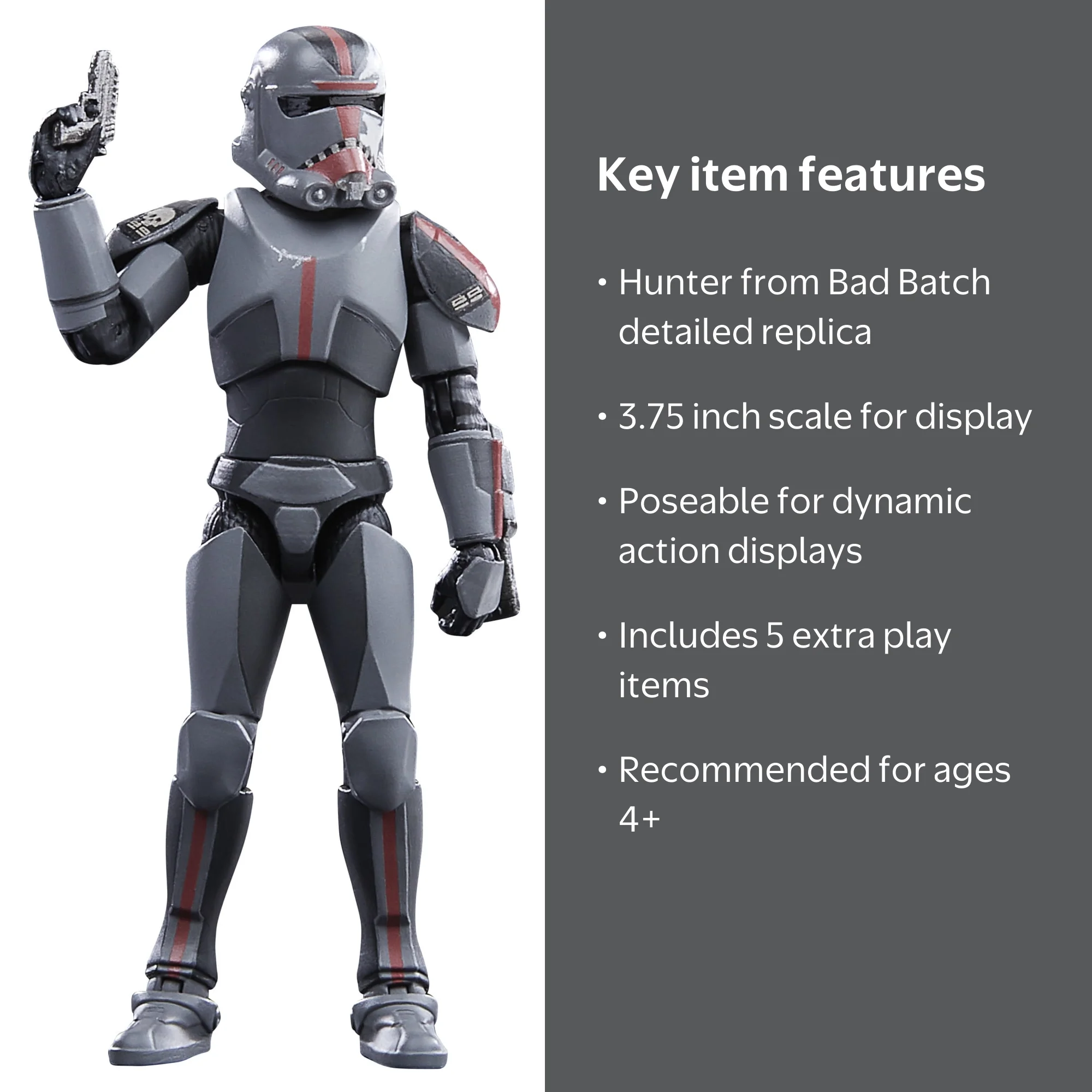 Star Wars: The Bad Batch Vintage Collection Hunter Action Figure