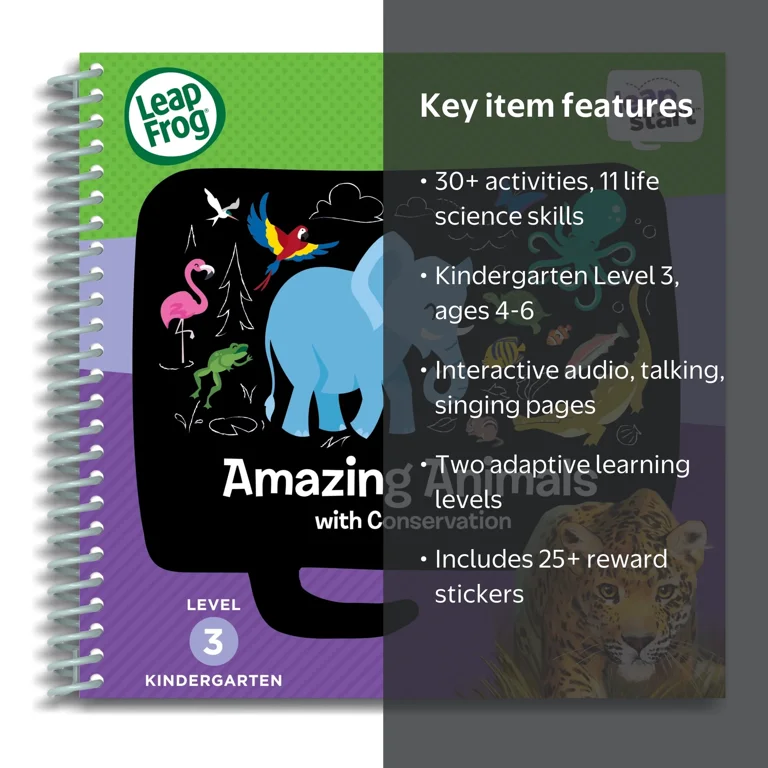 LeapFrog LeapStart Kindergarten Amazing Animals Activity Book