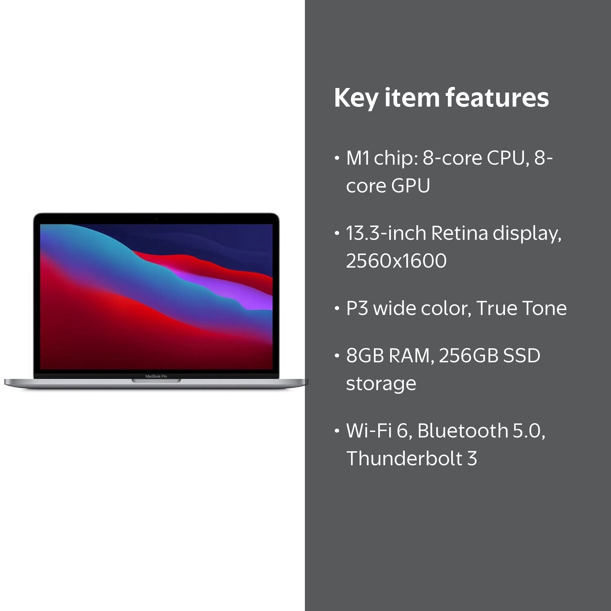 Restored Apple MacBook Pro with Apple M1 Chip (13-inch, 8GB RAM