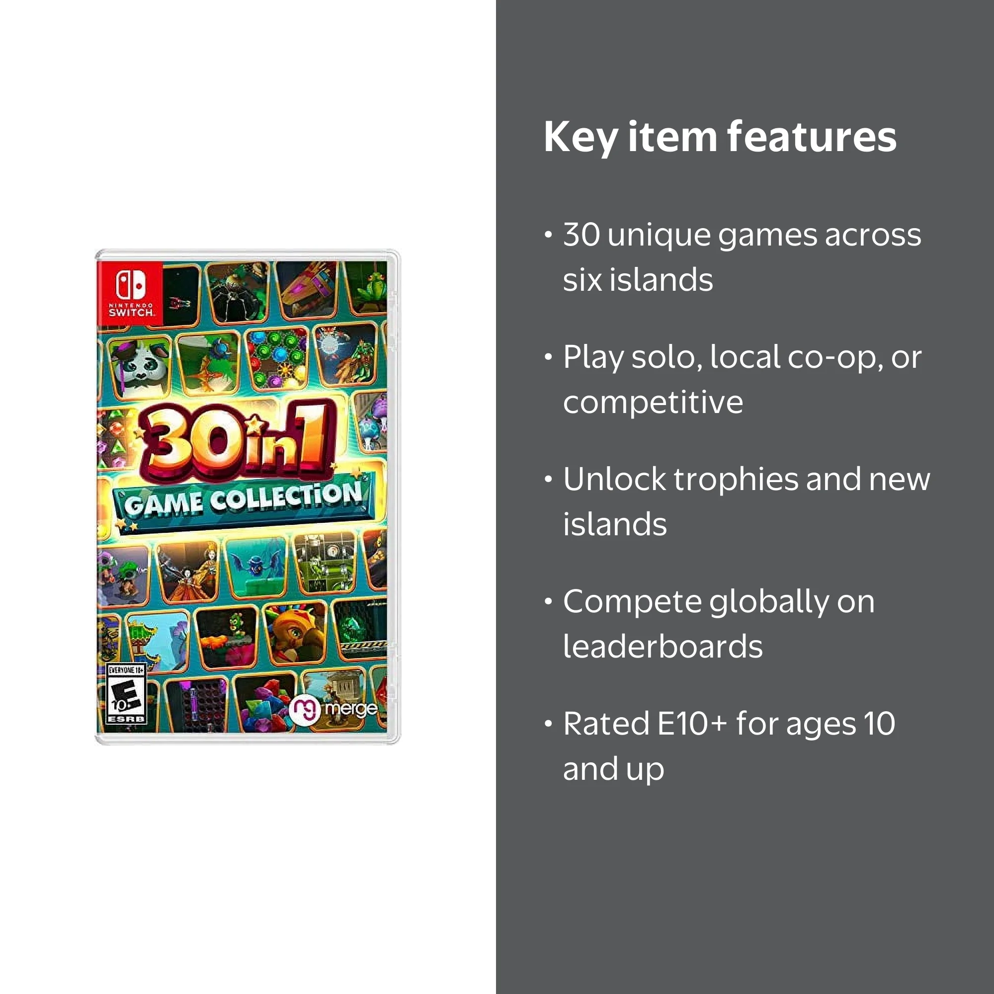 Merge Games, 30-In-1 Game Collection for Nintendo Switch - Walmart.com