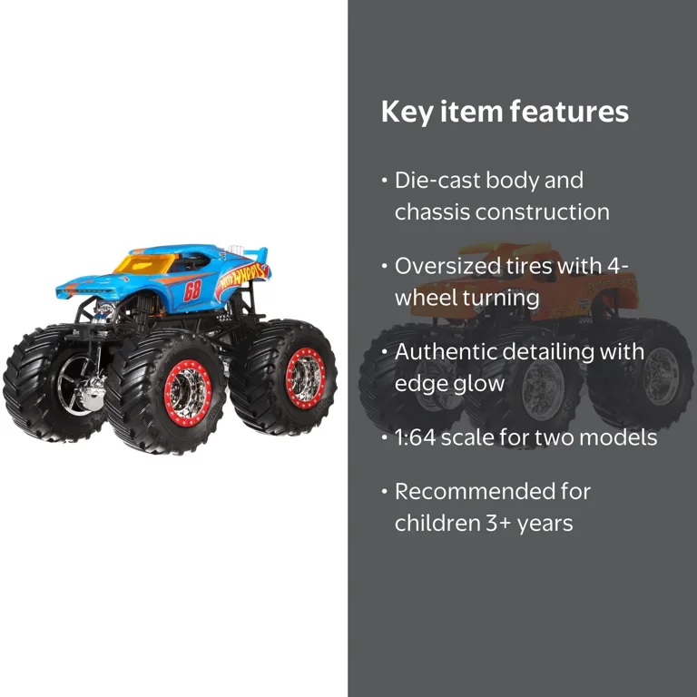 Hot Wheels Monster Jam Demolition Doubles 2-Pack (Styles May Vary