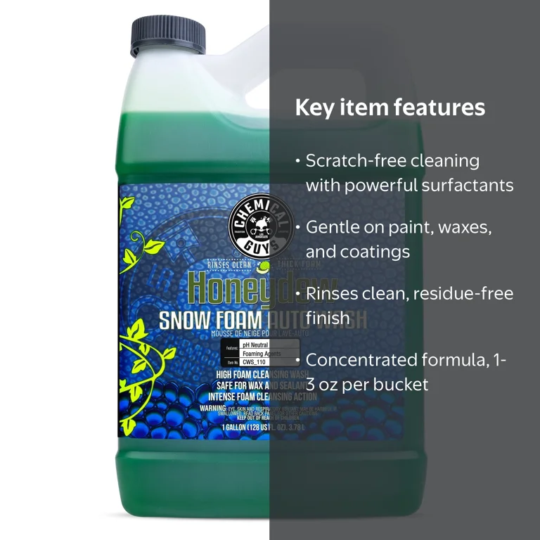 Chemical Guys 64Ounce Honeydew Snow Foam Car Wash Soap - Walmart.com