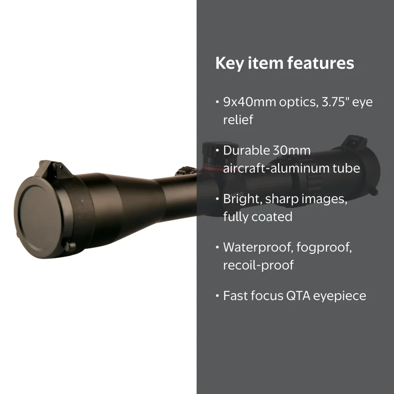 Simmons, Riflescope, 3-9x40mm, 30mm Tube, Fully-Coated Optics