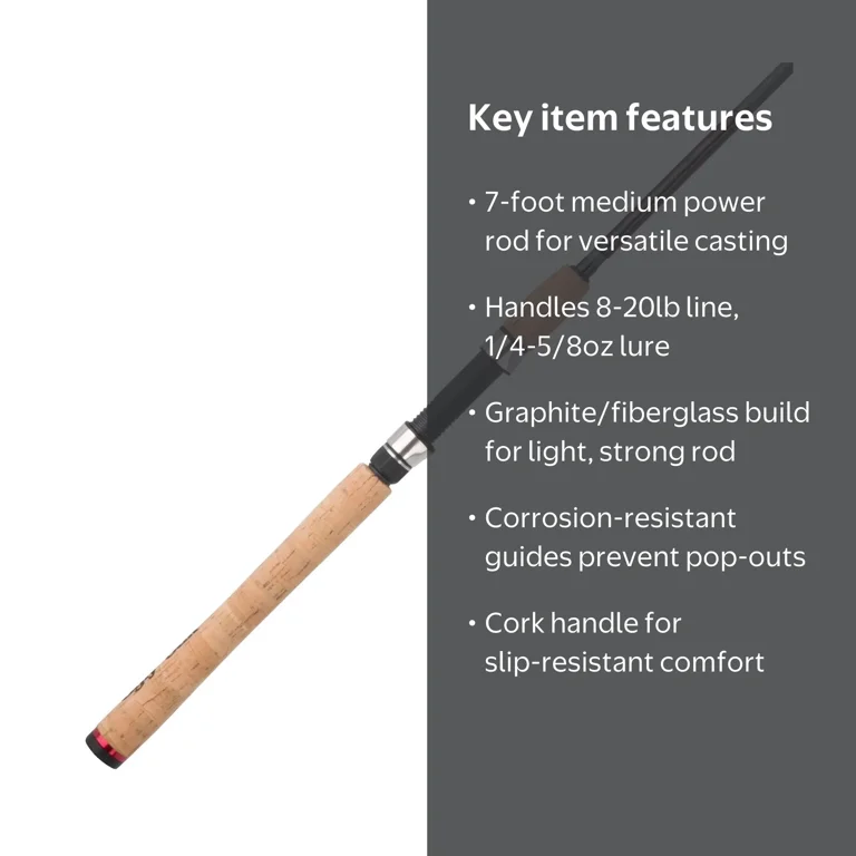 Ugly Stik Inshore Select Spinning Rod, 7' Medium Fishing Rod