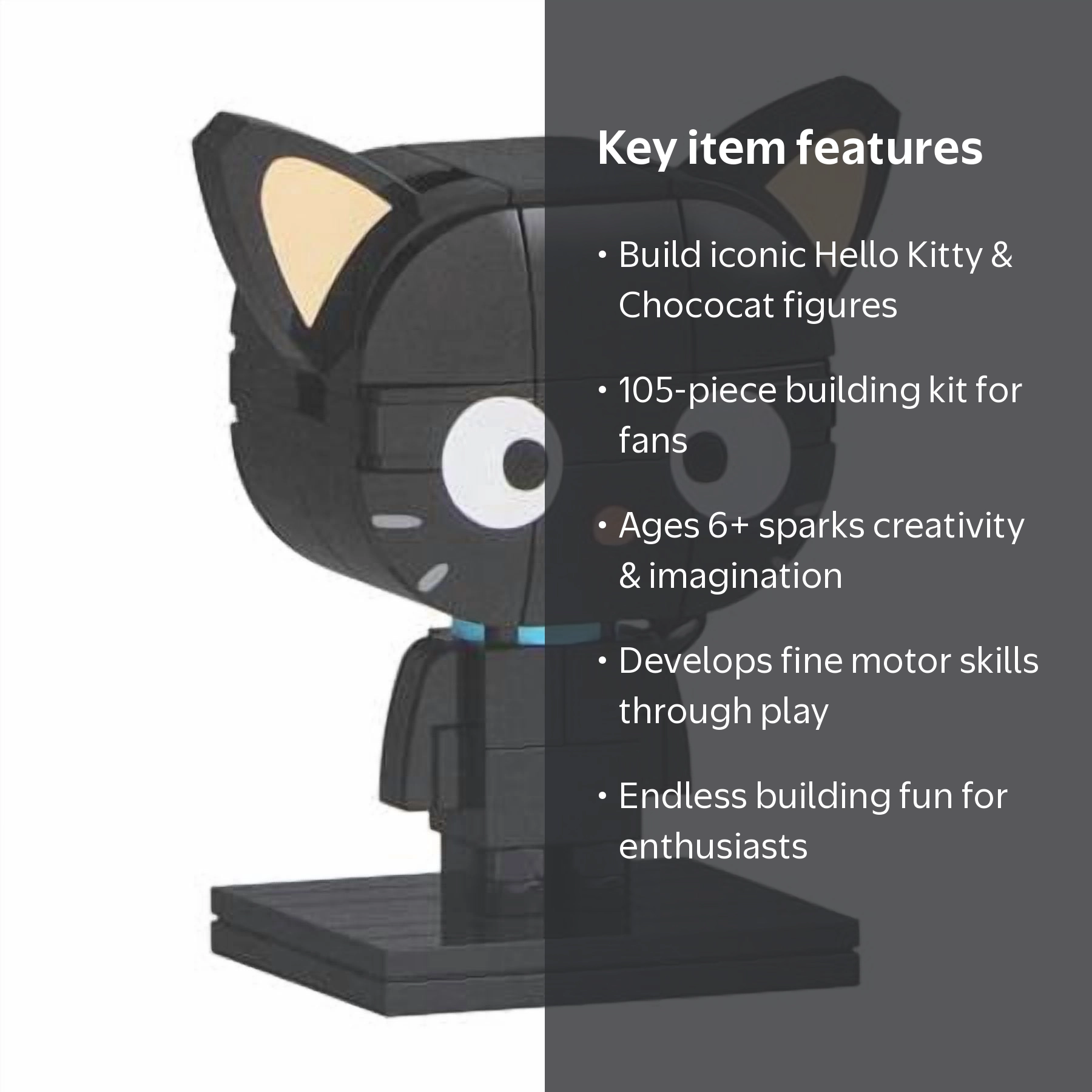 Sanrio Hello Kitty Chococat Block Figure Build Kit - 105 Pieces