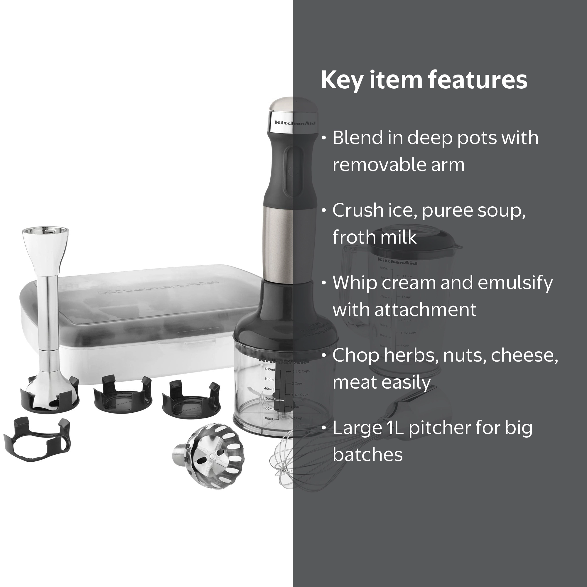 InSinkErator, Hand blender, KHB2561ACS, Cocoa silver - Walmart.com