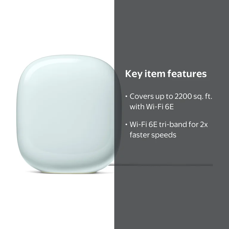 Google Nest Wifi Pro - Mesh Home Network System with Easy Setup