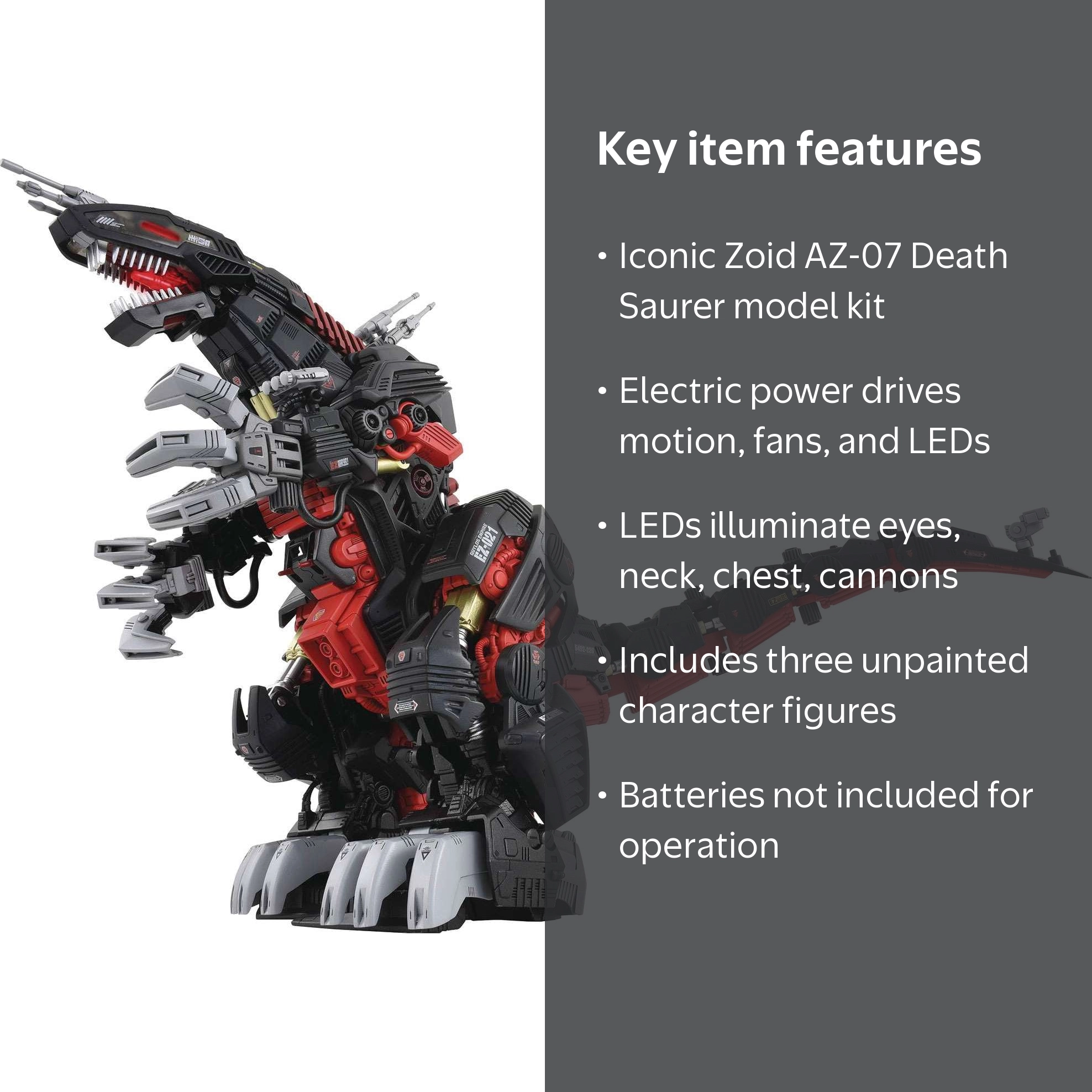 Kotobukiya Zoids AZ-07 Death Saurer Motorized Model Kit + LED