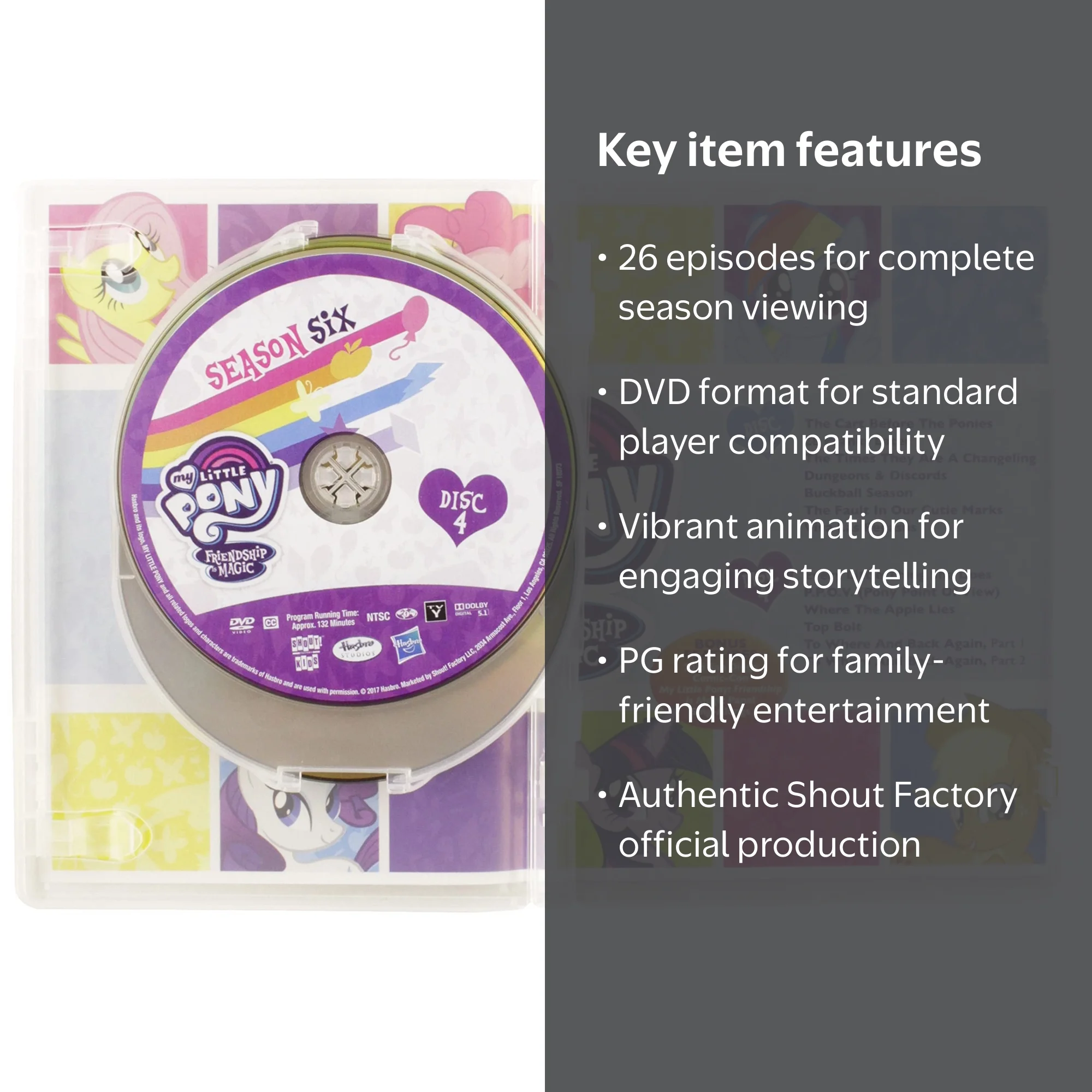 My Little Pony Friendship Is Magic: Season Six (DVD), Shout