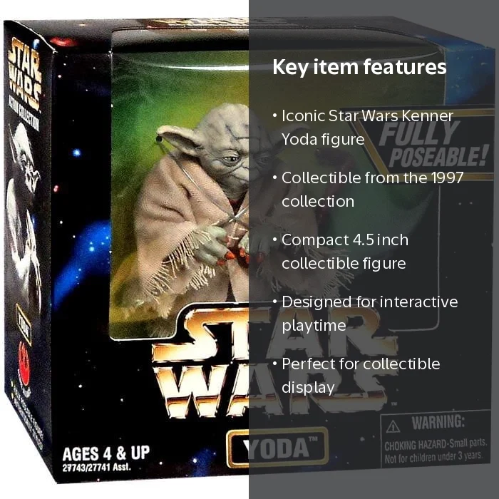 Star Wars Action Collection Yoda Action Figure Kenner 1997