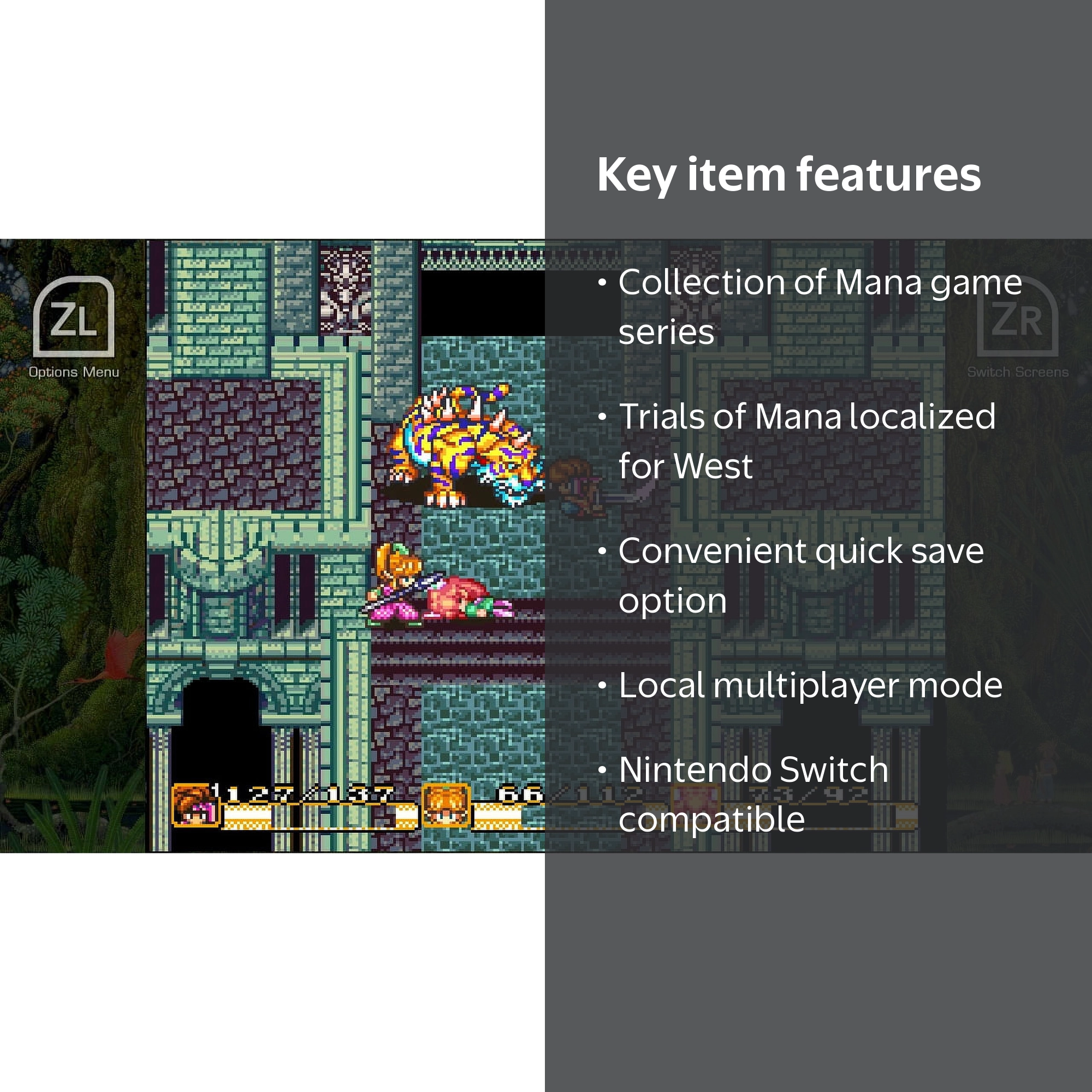 Nintendo Switch Collection of Mana: Classic High Fantasy Adventure