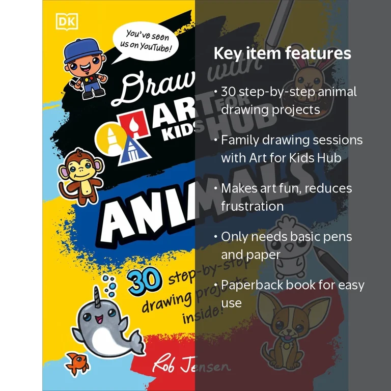 Art for Kids Hub Jensen, Draw with Art for Kids Hub Animals
