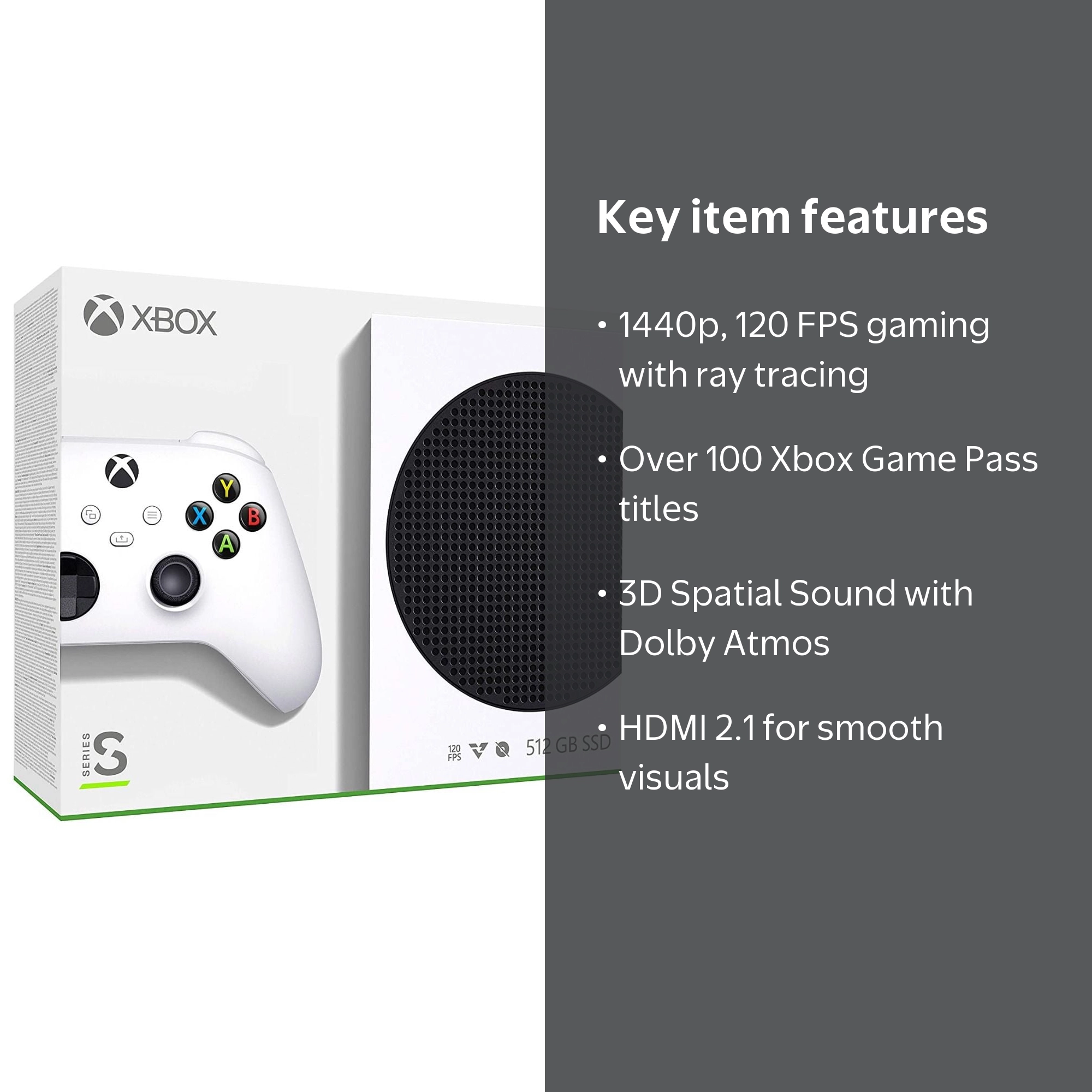 Microsoft Xbox Series S 512GB Console Region Free with Next-Gen