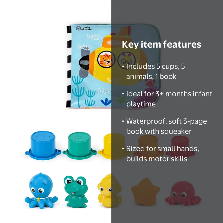 BABYL グッズセット Baby Einstein Ocean Explorers Opus Bath Pals 11-Piece Gift Set