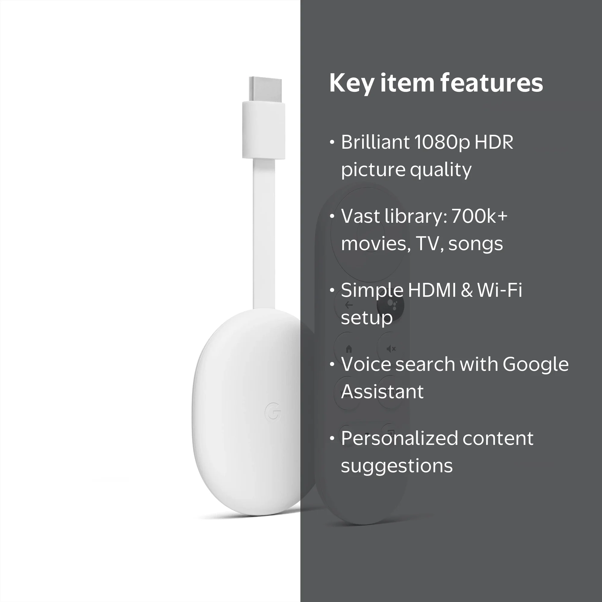 Google Chromecast HD Streaming Device with Google TV - Walmart.com