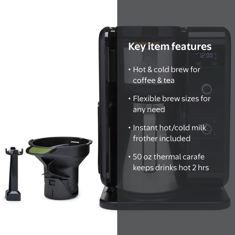 Ninja Hot and Cold Brewed System, Auto-iQ Tea and Coffee Maker