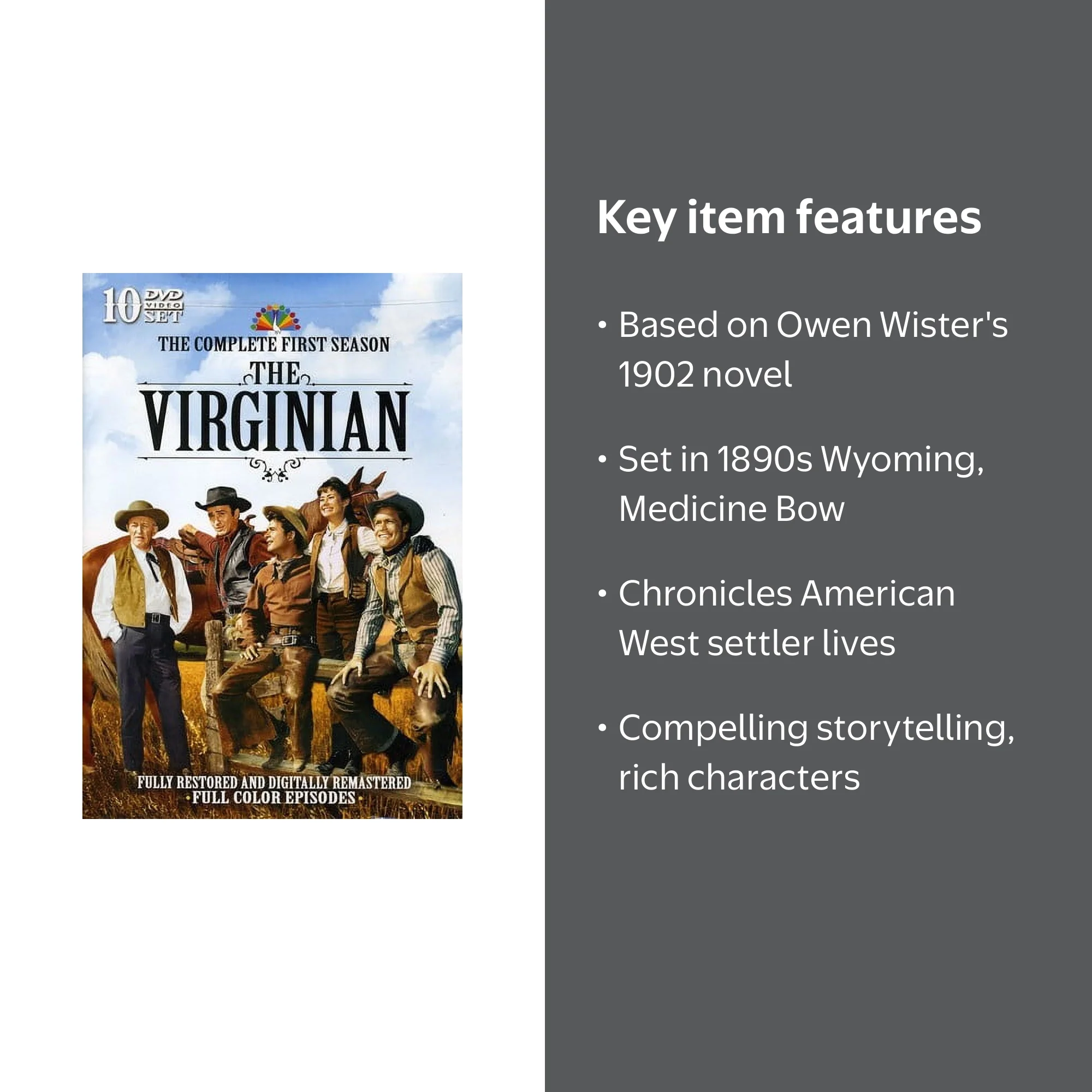The Virginian - Virginian: The Complete Series (DVD) - Walmart.com