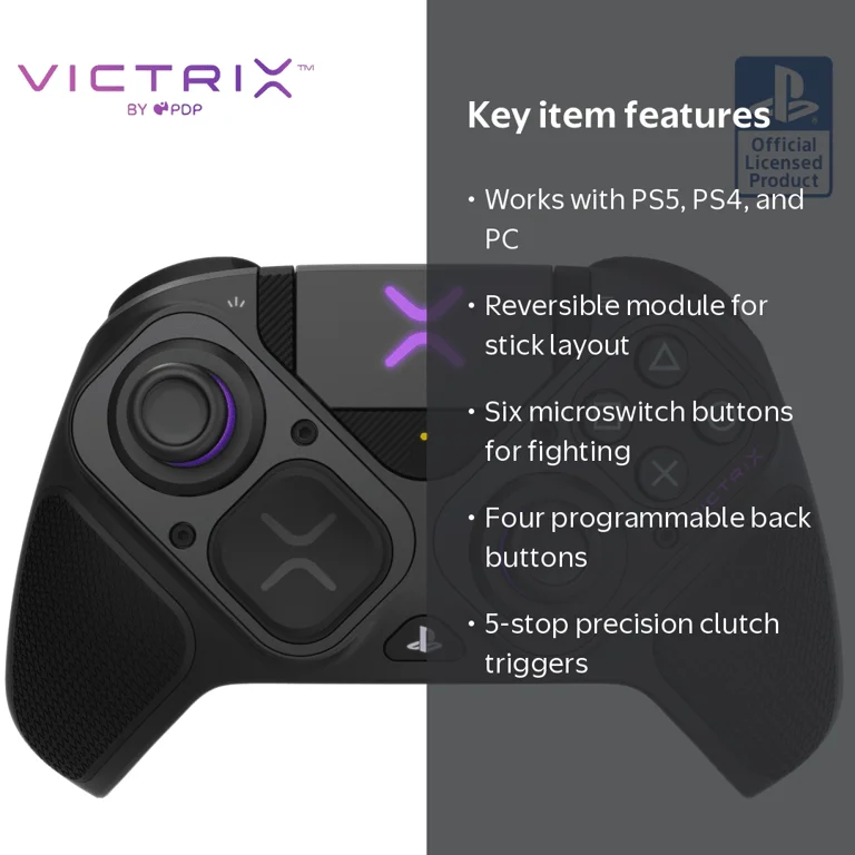 Victrix Pro BFG Wireless Controller for PS4, PS5, PC with Sony 3D
