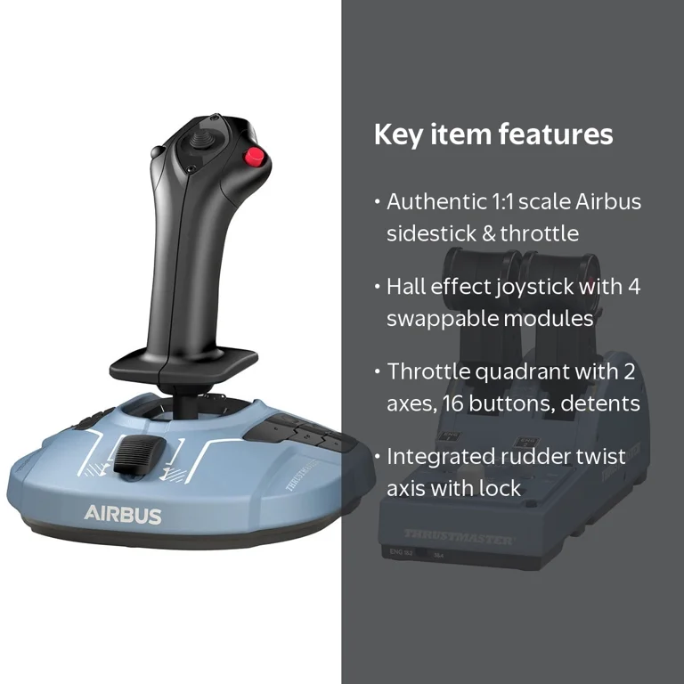 Thrustmaster, HOTAS Flight Stick and Throttle, Airbus Edition, PC
