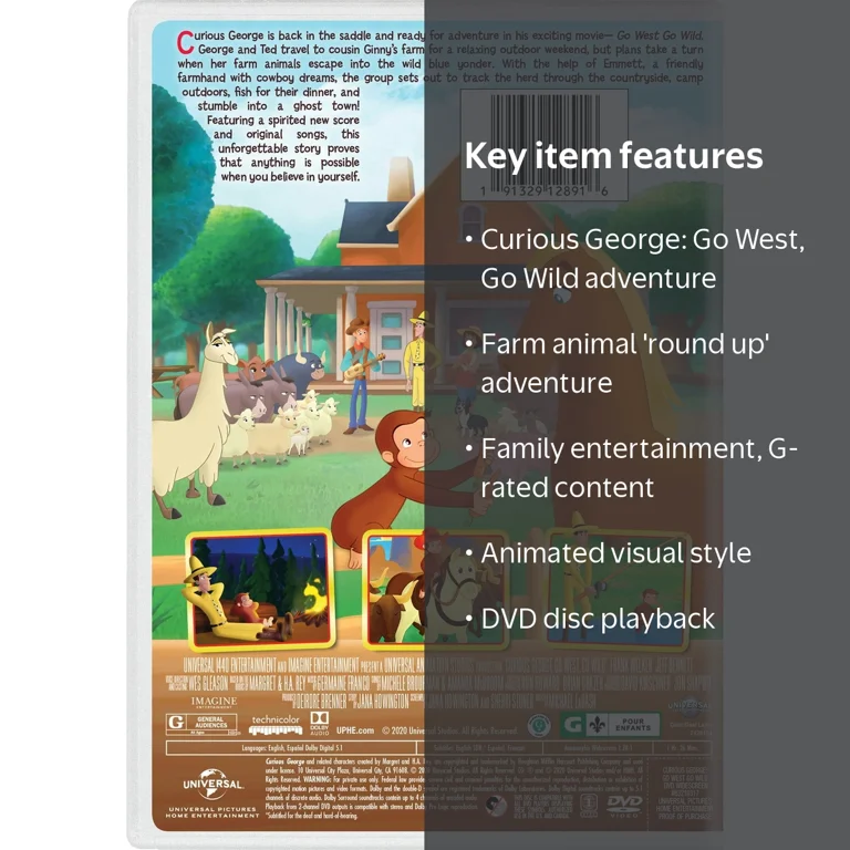 Curious George: Go West, Go Wild [DVD] - Walmart.com