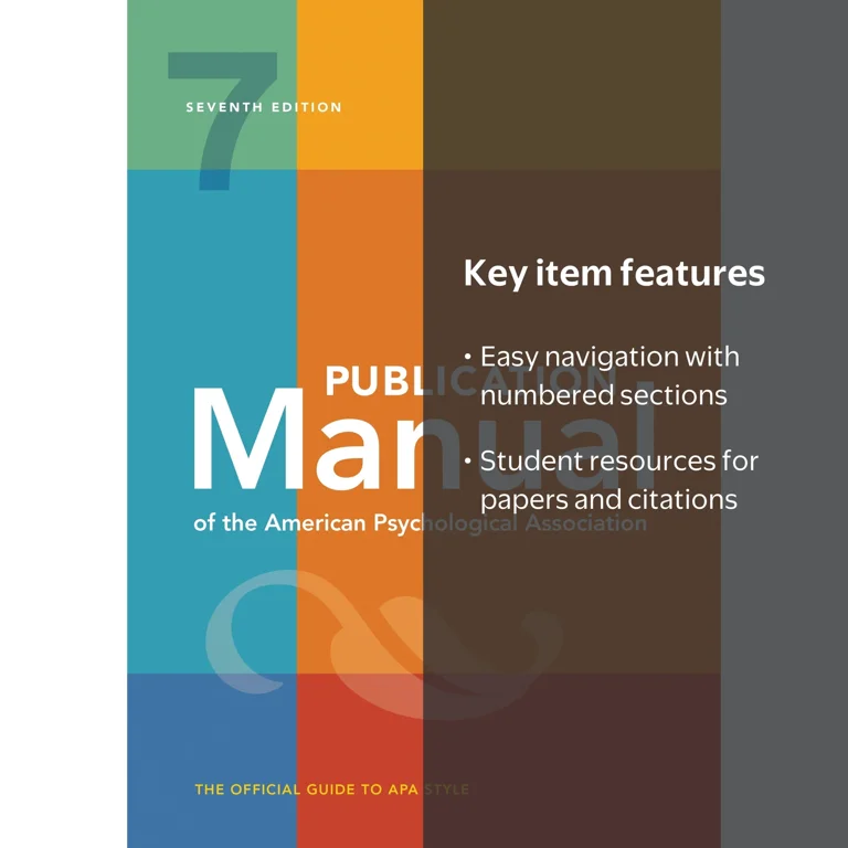 語学+参考書 Publication Manual of the American Psychological Association: The Official Guide to Apa Style American Psychological Association, Publication Manual, 7th