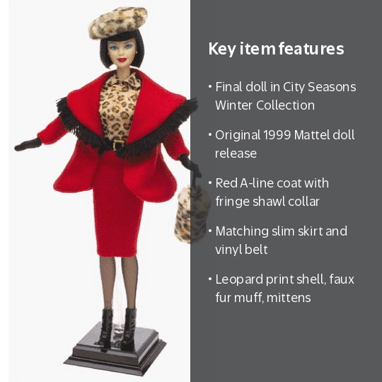 Barbie, Doll, Winter in Montreal City Seasons Winter Collection