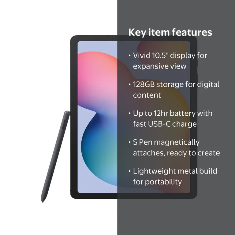 Samsung Galaxy S6 Lite Tablet, 10.4
