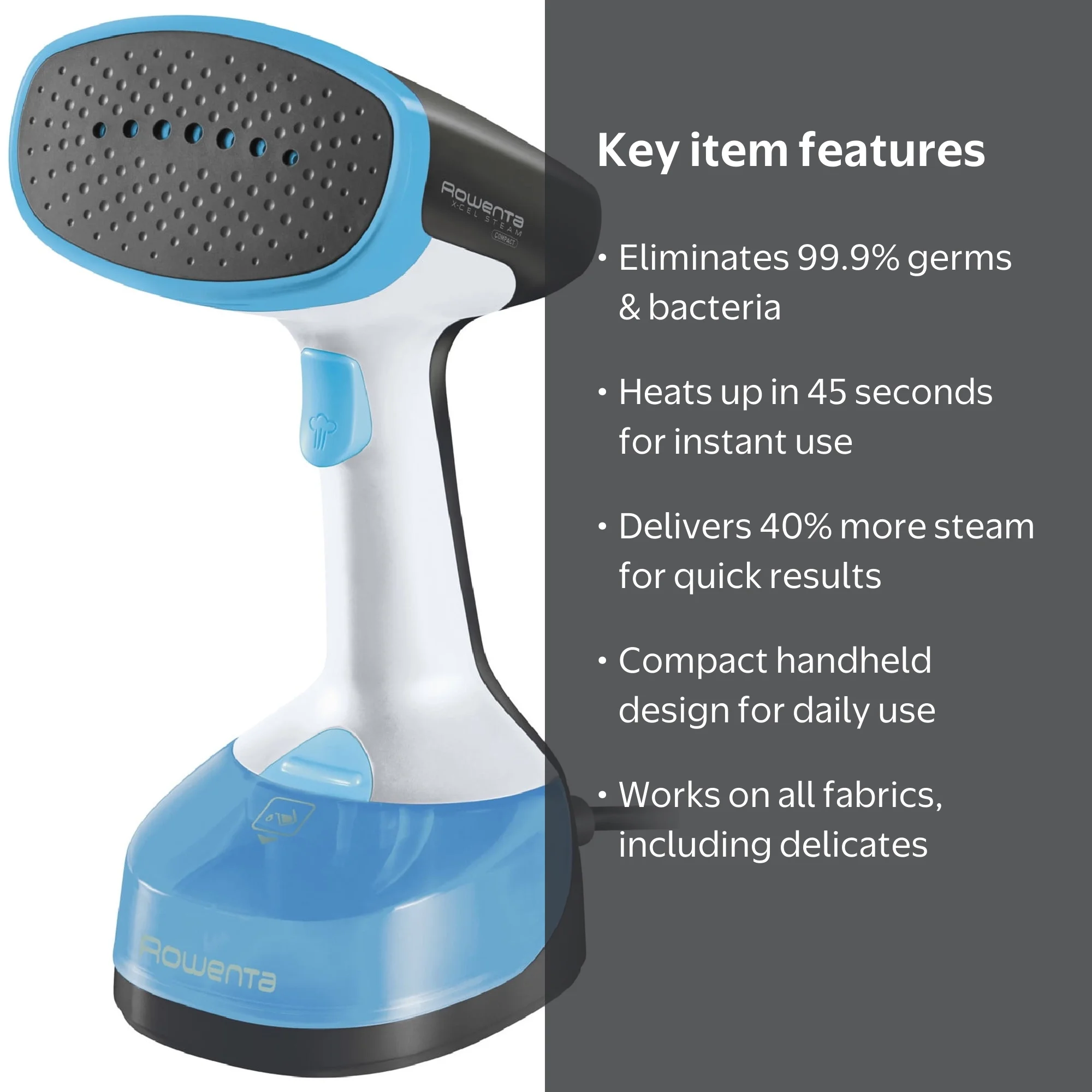 Rowenta Portable Handheld X-Cel Steam Garment Steamer, Model