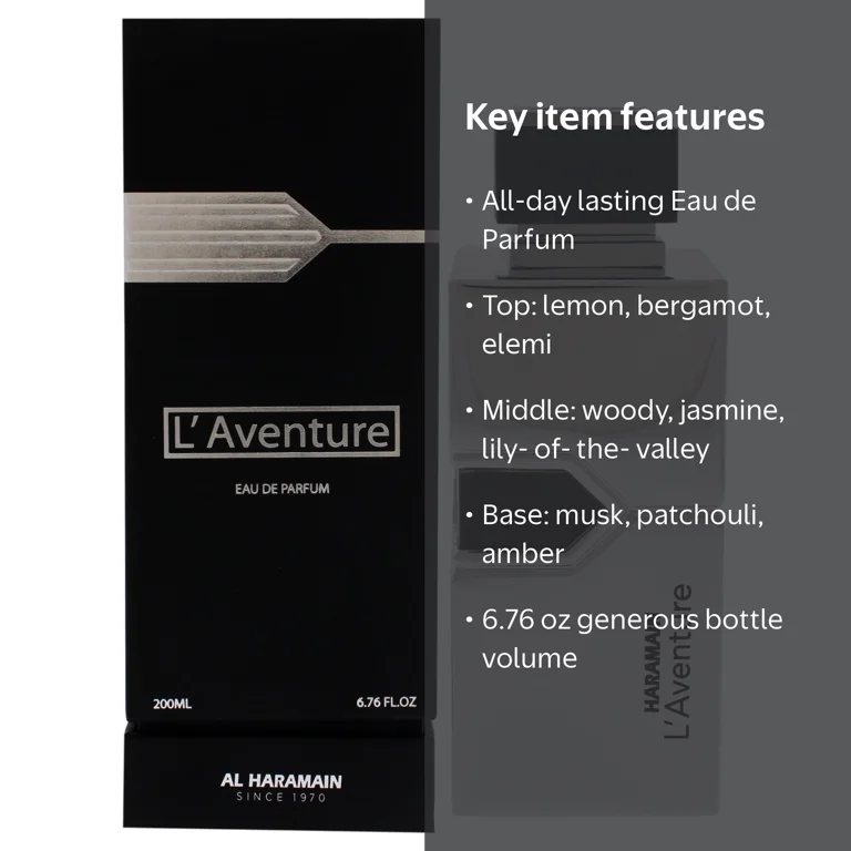 Al Haramain, Perfume for Men, L'Aventure, Citrus, Long Lasting