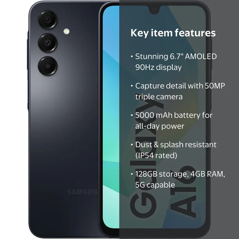 Samsung Galaxy A16 5G 128GB 4GB RAM | 6.7” AMOLED 90Hz Display
