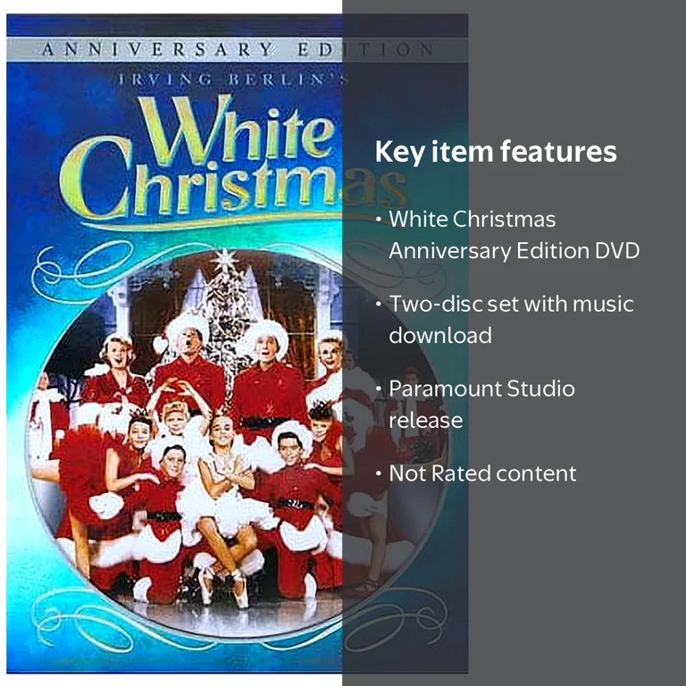 Paramount, White Christmas Anniversary Edition, DVD, 2 Discs Paramount, White Christmas Anniversary Edition, DVD, 2 Discs