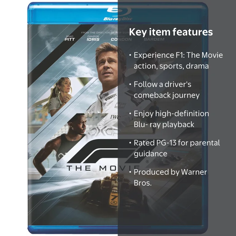 F1: The Movie Blu-ray + Digital Copy, Includes Digital Code