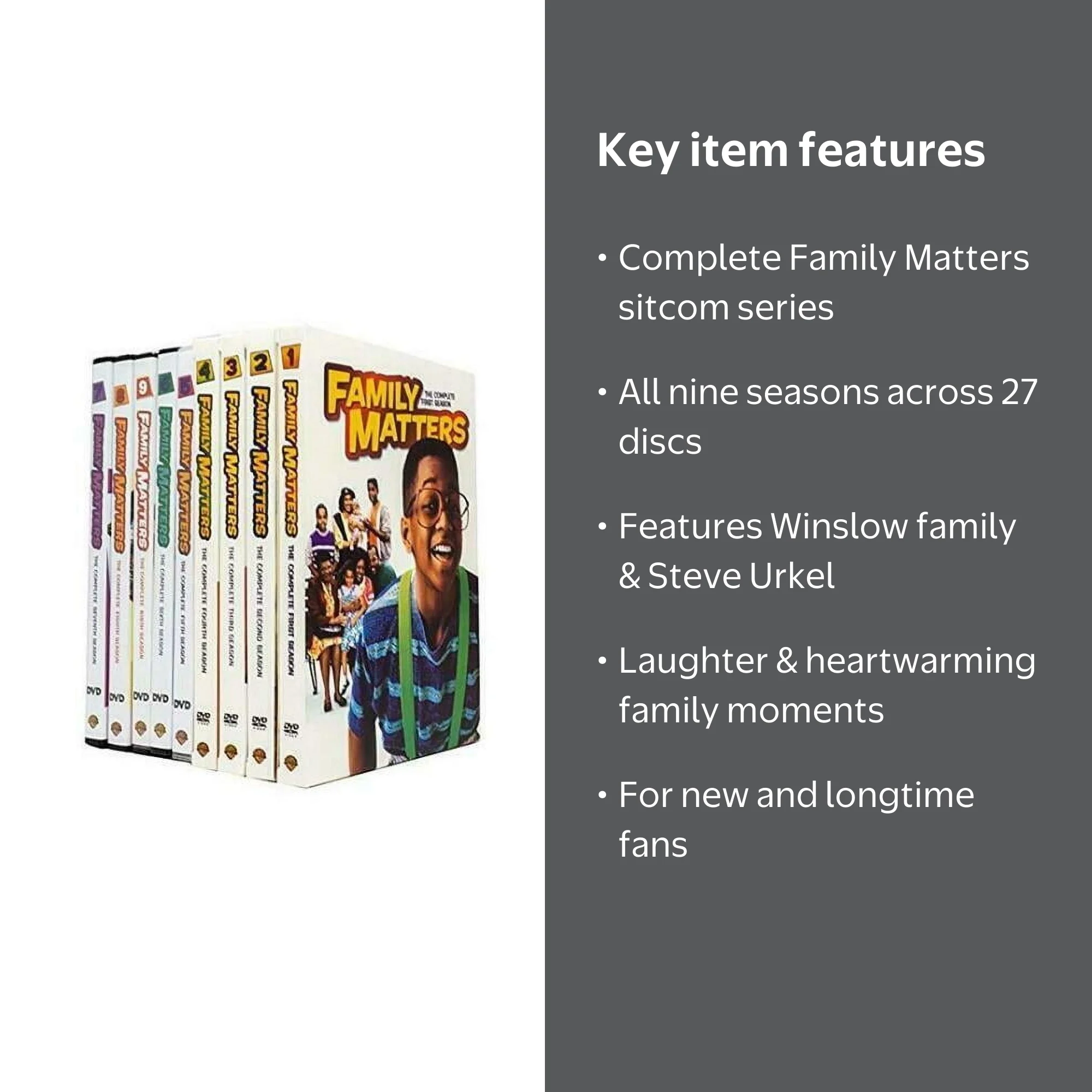 Family Matters: The Complete Series, 9 Count (DVD) - Walmart.com
