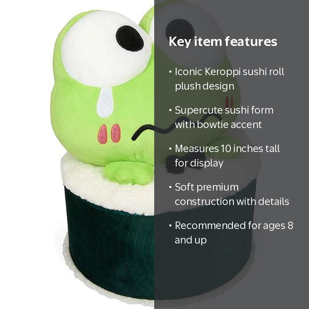 Sanrio Hello Kitty & Friends Keroppi Sushi Roll Plush - Walmart.com