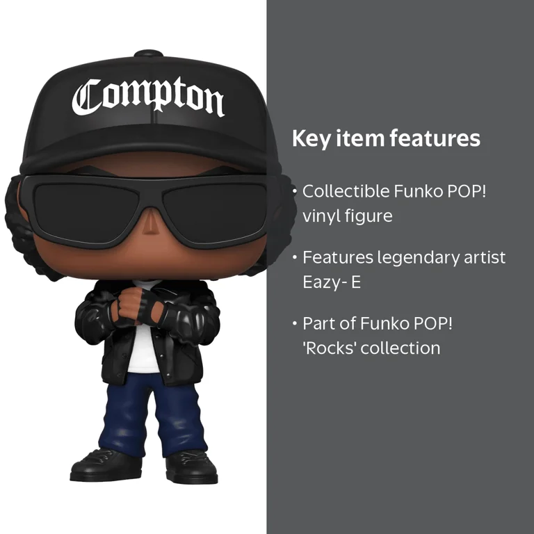 Funko, Rocks: Eazy-E, Rapper, Pop Vinyl Figure, Collectible