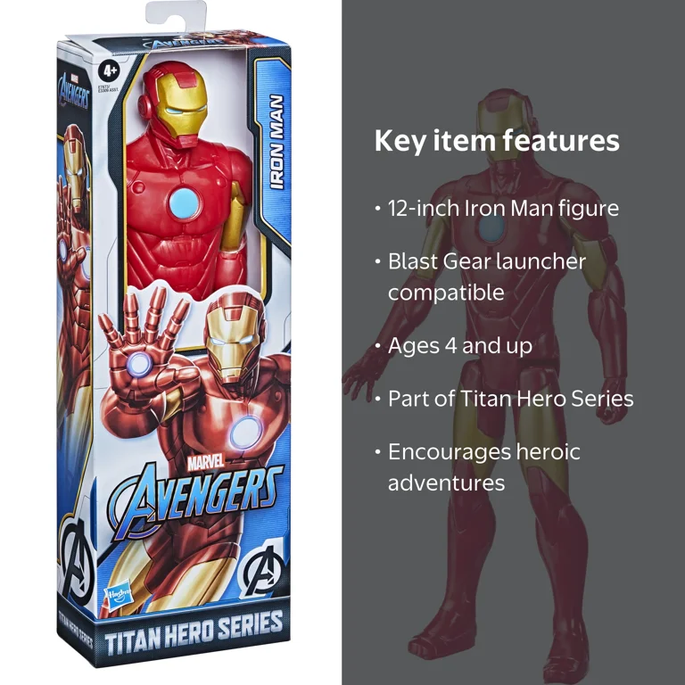 Marvel Avengers Titan Hero Series Endgame Iron Man Action Figure