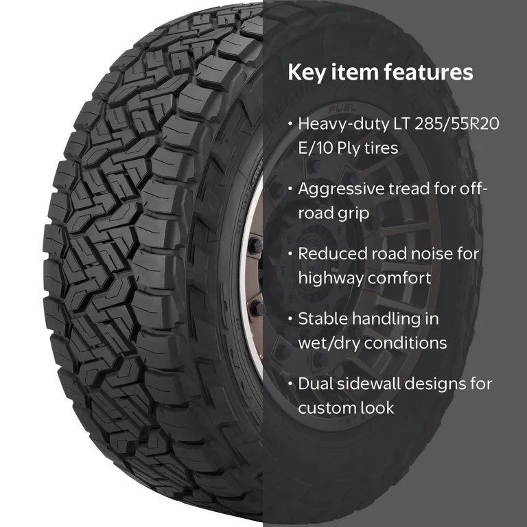 Nitto Recon Grappler LT 285/55R20 Black Sidewall E/10 Ply Tire