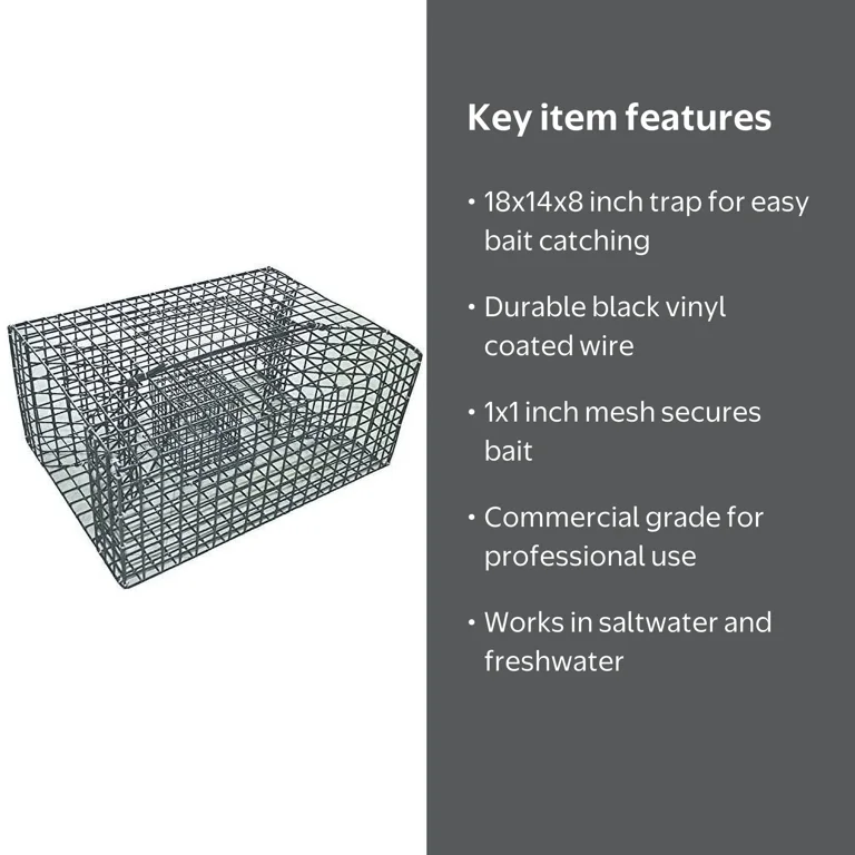 finicky fish factory box trap Cloverleaf Pinfish the Frabill Black Pinfish Trap is the perfect solution for capturing live bait How To Use A Shaky