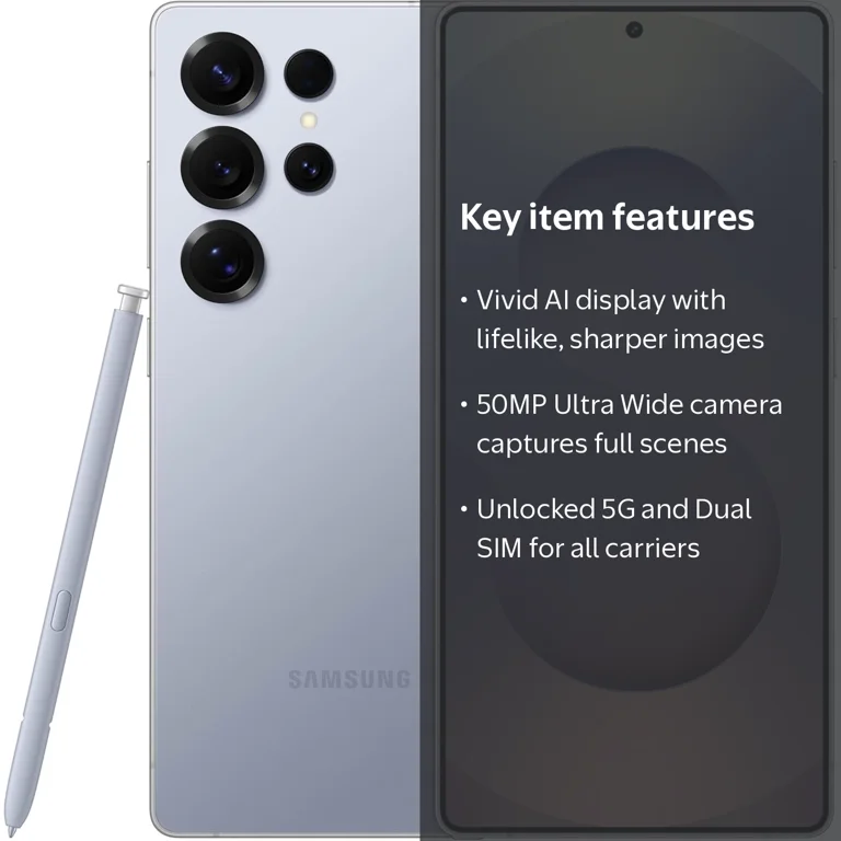 Samsung Galaxy S25 Ultra 12+512GB 5G Silverblue New Unlocked