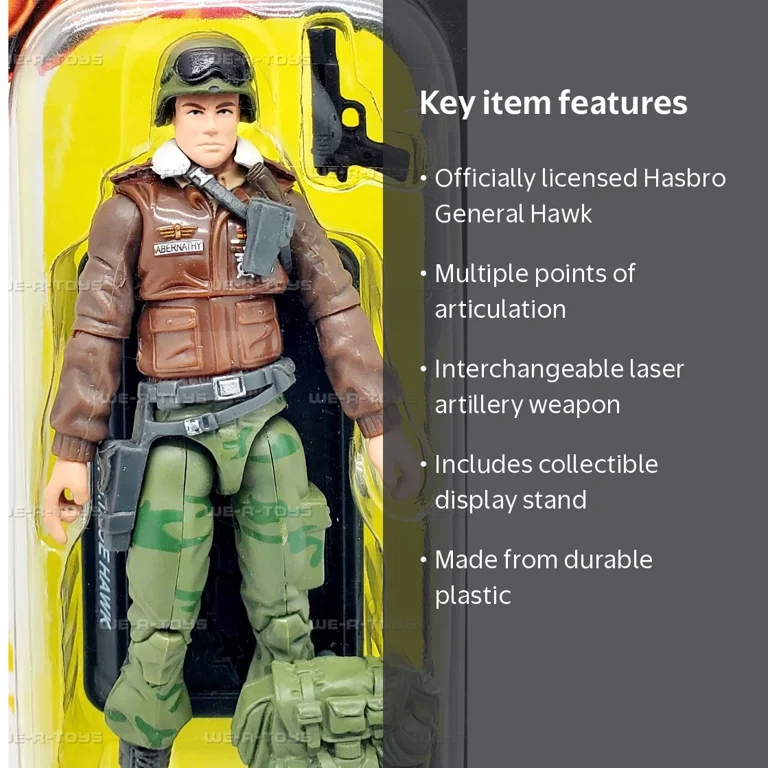 GI Joe 25th Anniversary General Hawk Hasbro 3.75 Inch Figure