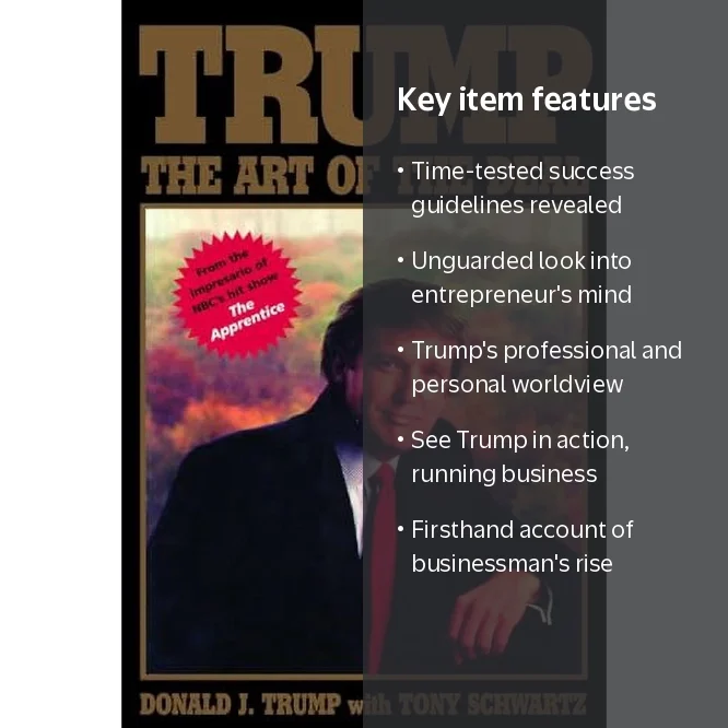 Donald J Trump, Book, The Art of the Deal, Hardcover - Walmart.com