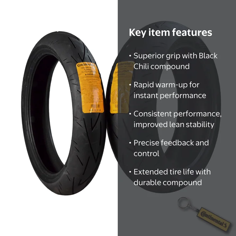 Continental ContiSportAttack 2 120/70ZR17 Front & 190/50ZR17 Rear