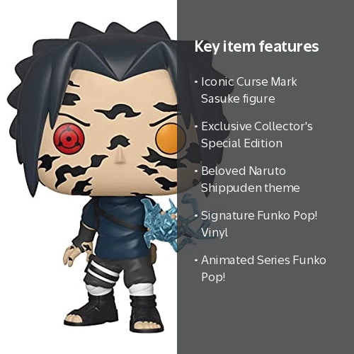 Naruto Sasuke Funko POP Vinyl Figure, Curse Mark Design