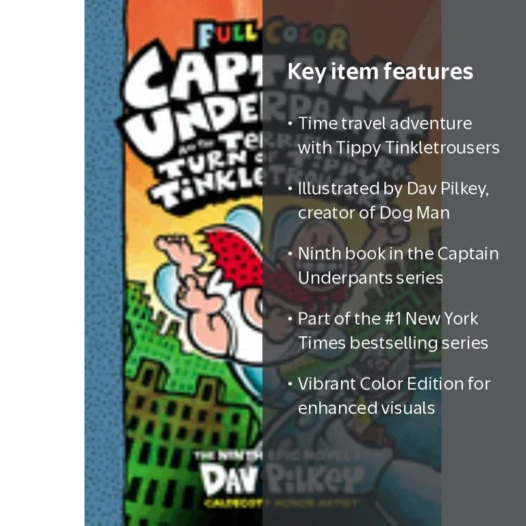 Dav Pilkey, Book, Captain Underpants #9, Color Edition - Walmart.com