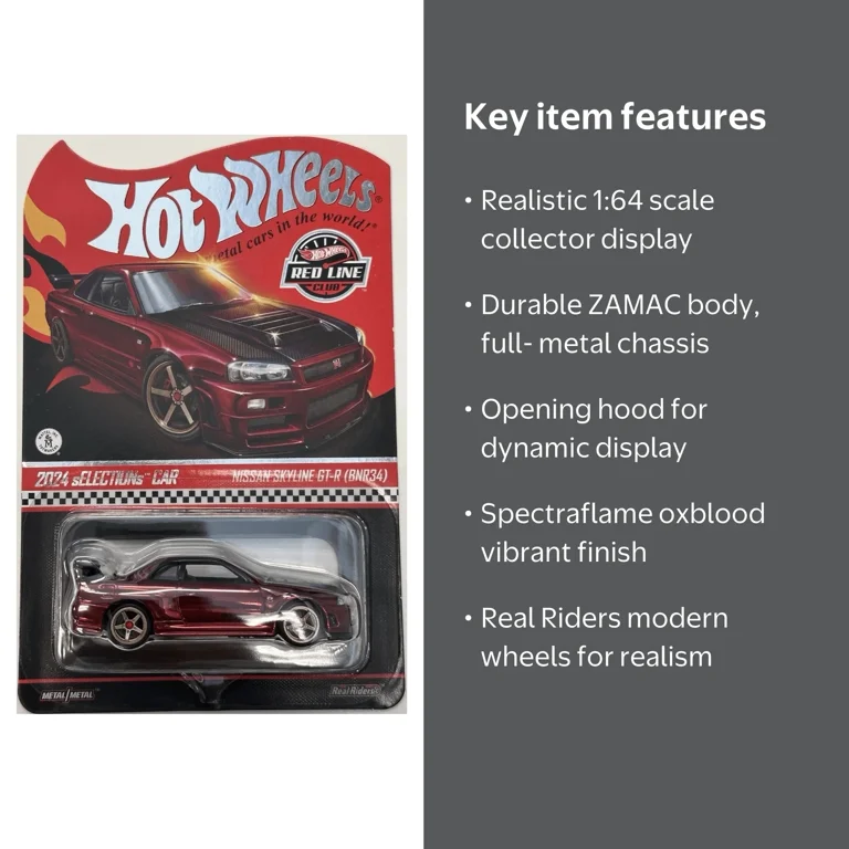 Hot Wheels Nissan Skyline GT-R (BNR34) RLC Exclusive Collectors