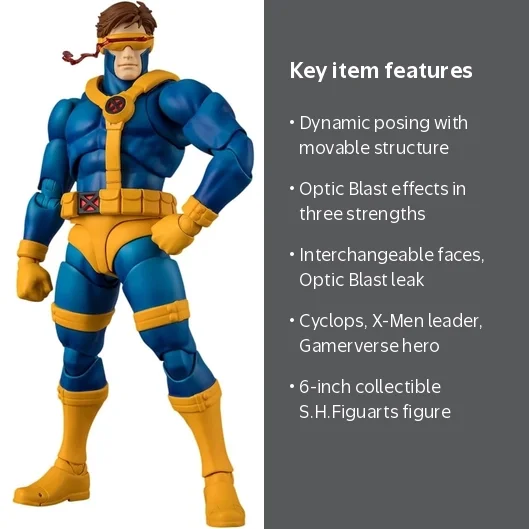 X-Men Cyclops Gamerverse S.H.Figuarts Action Figure - Walmart.com