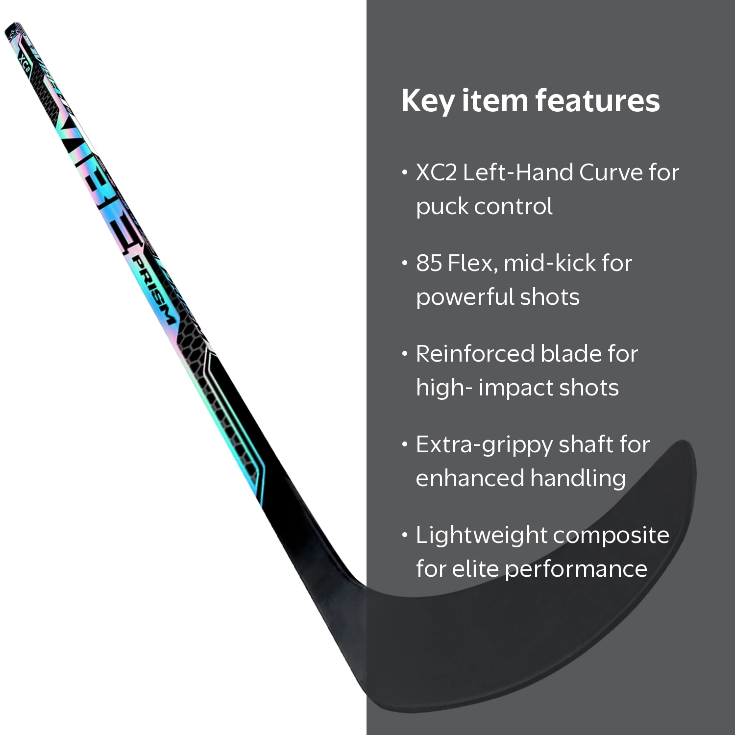 FS VIBE Prism XC2 Composite Holographic Ice Hockey Stick - Senior
