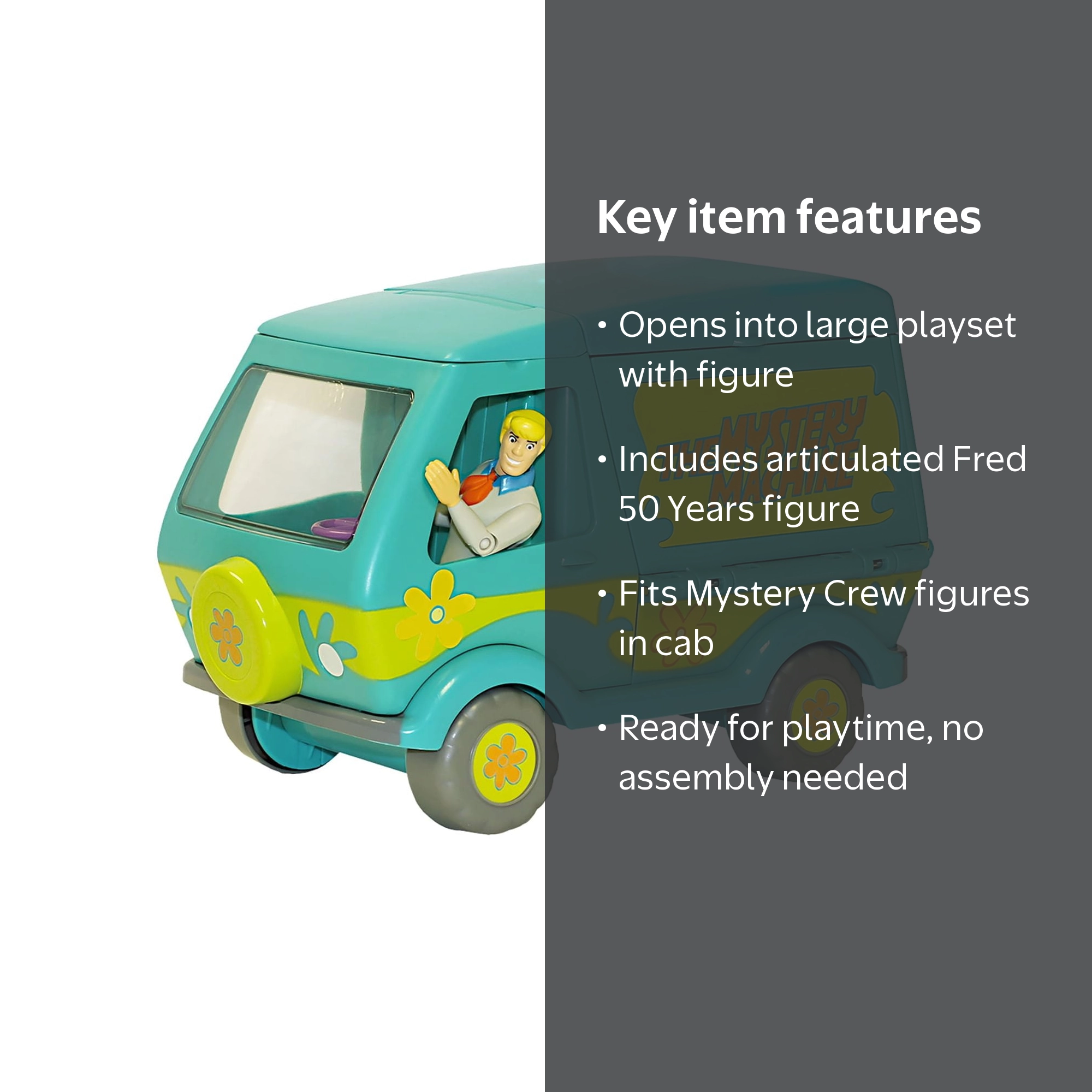 Scooby-Doo 50th Anniversary Mystery Machine Toy Van Playset with